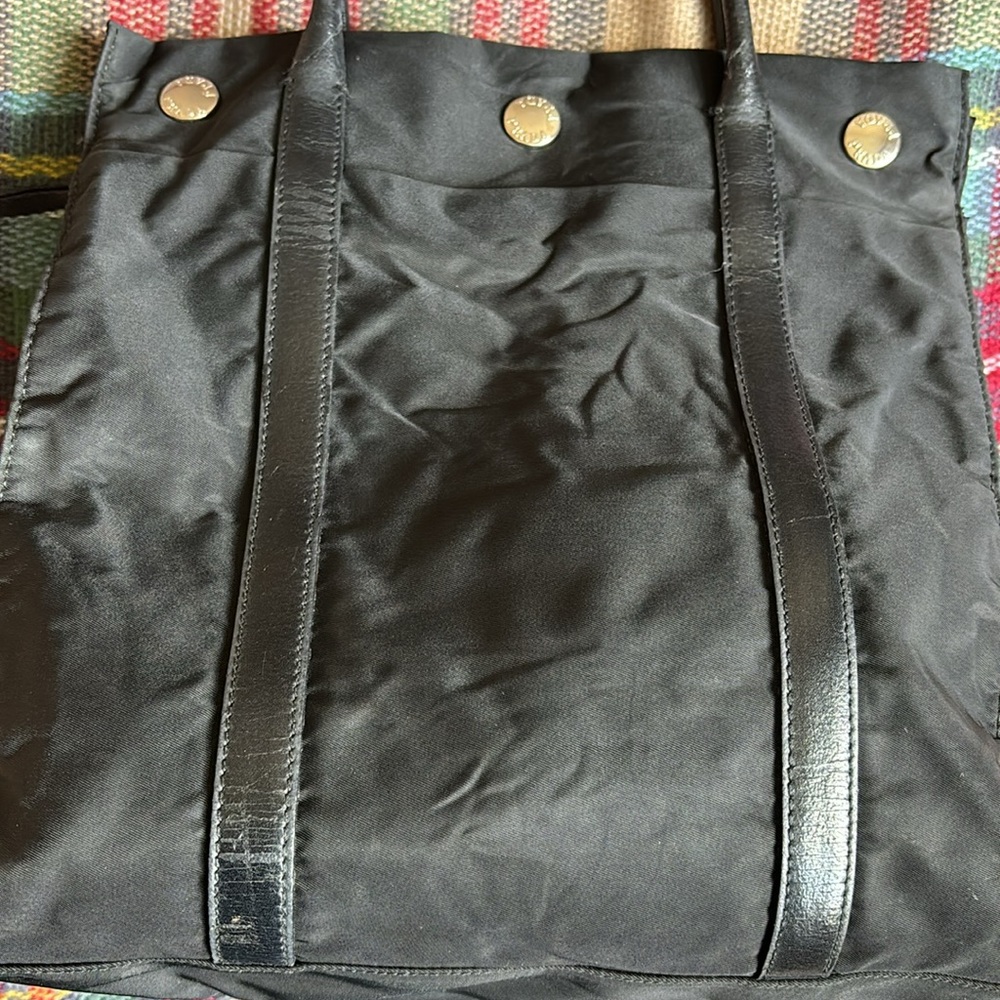 PRADA Hand Bag Nylon Black Auth - Picture 3 of 16